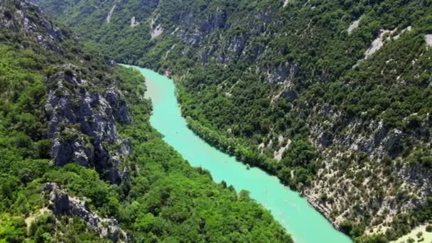 Floden Verdon i de franska Alperna — Stockvideo