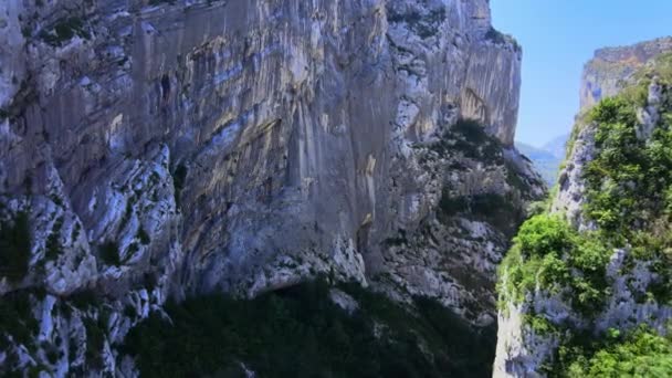 Amazing nature of the Verdon Canyon in France — Stock Video