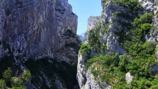 Erstaunliche Natur des Verdon Canyons in Frankreich — Stockvideo