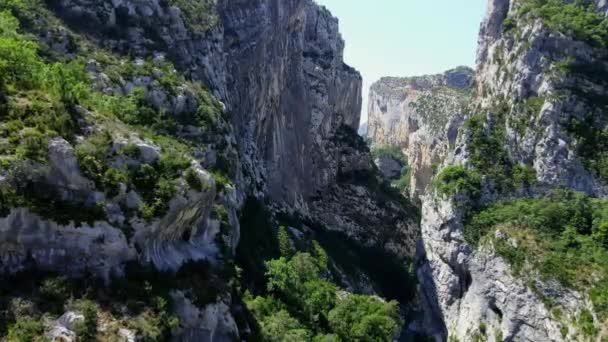 Die Schlucht von Verdon in den französischen Alpen — Stockvideo