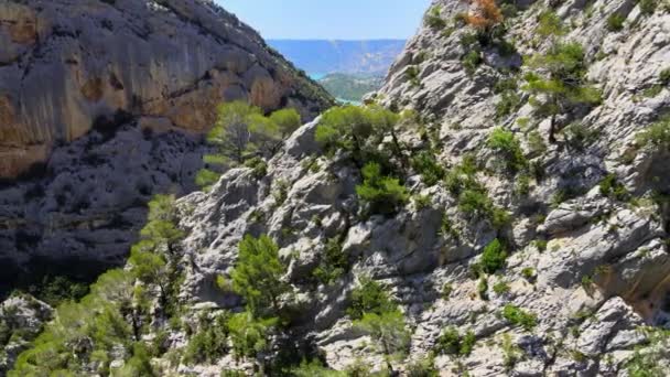 The Canyon of Verdon in the French Alpes — Stock Video