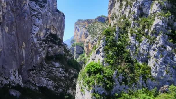 Erstaunliche Natur des Verdon Canyons in Frankreich — Stockvideo