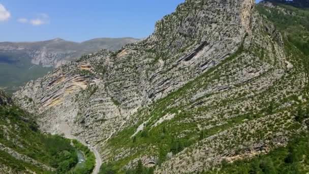 Erstaunliche Natur des Verdon Canyons in Frankreich — Stockvideo