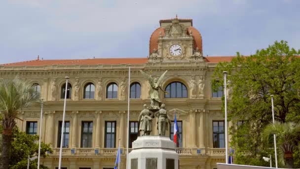 Câmara Municipal de Cannes em França — Vídeo de Stock