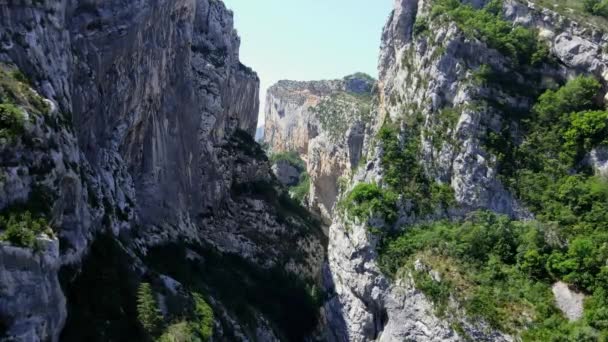 Чудова природа Франції - каньйон Вердон — стокове відео