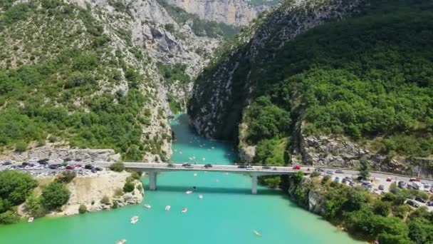 Maravilhosa natureza da França - O Canyon de Verdon — Vídeo de Stock