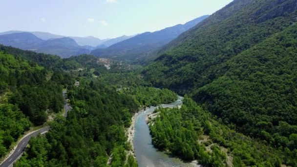 The Verdon River in the French Alpes — Stock Video