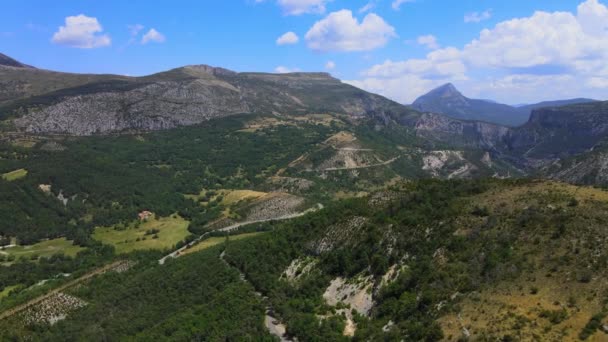 A Verdon kanyon a francia Alpokban — Stock videók