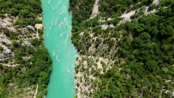 El río Verdon en los Alpes franceses — Vídeos de Stock