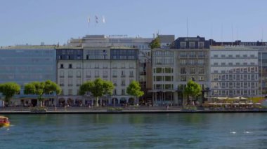Cenevre şehri ve İsviçre 'deki Cenevre GENEVA, SWitzERLAND 8 Temmuz 2020