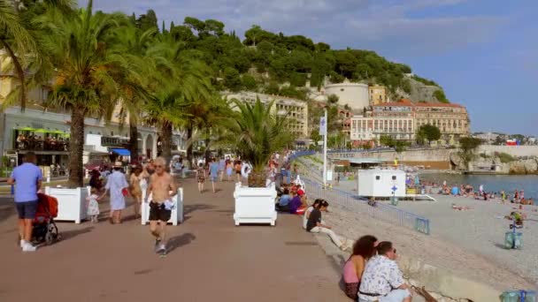 A cidade de Nice na Costa do Marfim - CIDADE DE NICE, FRANÇA - JULHO 10, 2020 — Vídeo de Stock