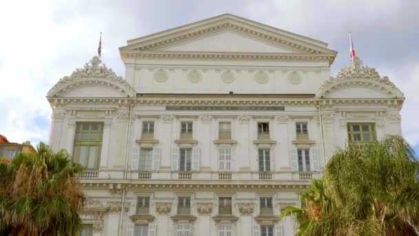 Opera of Nice at the Cote D Azur - CITY OF NICE, FRANCIE - 10. června 2020 — Stock video