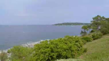 Saint Tropez 'deki kaleden görüntü