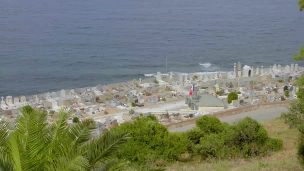 Aziz Tropez Mezarlığı - Aziz TROPEZ, FRANSA - 13 Temmuz 2020 — Stok video