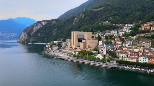Pueblo de Campione en el lago Lugano — Vídeo de stock