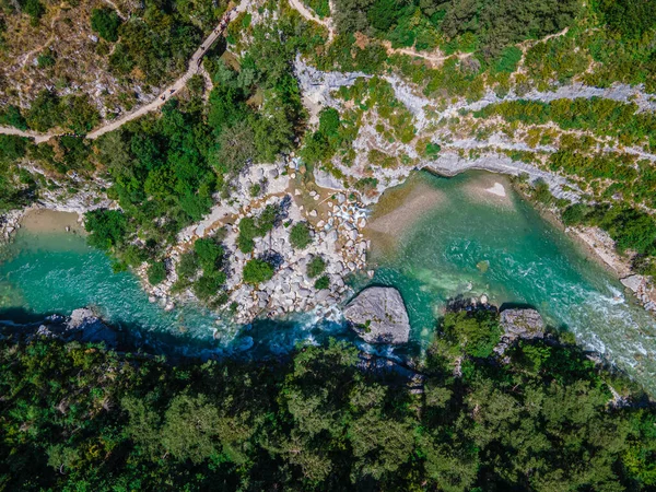 Úžasná příroda Verdonského kaňonu ve Francii — Stock fotografie