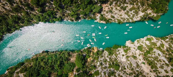 Řeka Verdon ve francouzských Alpách — Stock fotografie