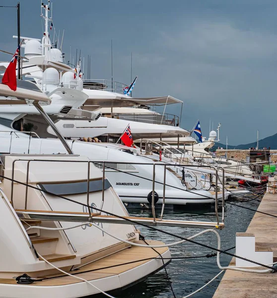 Luxury Yachts Harbour Saint Tropez City Tropez France Iuly 2020 — стоковое фото