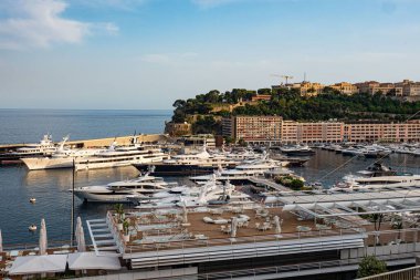 Monako 'daki Monte Carlo Limanı - Monte CARLO, Monako - 11 Temmuz 2020