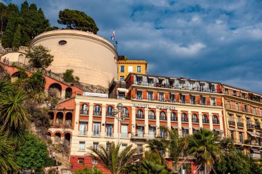 Cote D Azur 'daki Nice şehri - Güzel, FRANCE - 10 Temmuz 2020