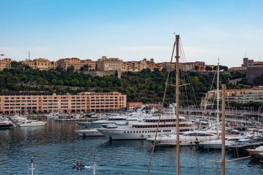 Monako 'daki Monte Carlo Limanı - Monte CARLO, Monako - 11 Temmuz 2020