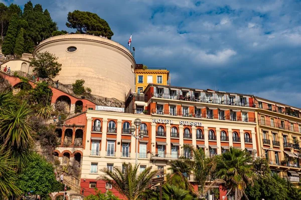 Cote D Azur 'daki Nice şehri - Güzel, FRANCE - 10 Temmuz 2020