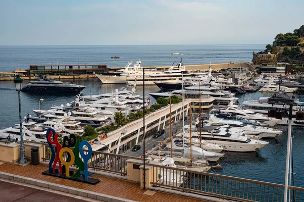 Porto Monte Carlo Mônaco Monte Carlo Monaco Julho 2020 — Fotografia de Stock