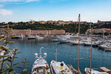Monako 'daki Monte Carlo Limanı - Monte CARLO, Monako - 11 Temmuz 2020