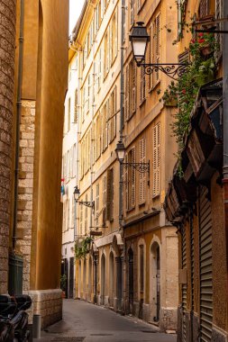 Cote D Azur 'daki Nice şehri - Güzel, FRANCE - 10 Temmuz 2020