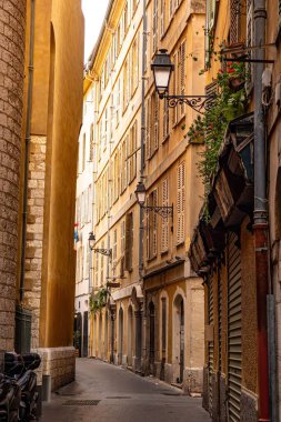Nice 'in güzel tarihi bölgesi - Güzel, FRANCE - 10 Temmuz 2020
