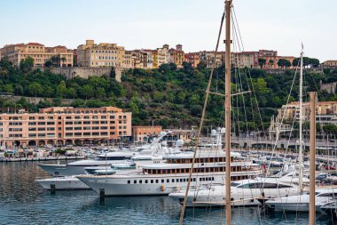 Monako 'daki Monte Carlo Limanı - Monte CARLO, Monako - 11 Temmuz 2020