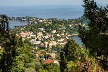 Fransa 'nın Muhteşem Cote d Azur sahili - seyahat fotoğrafçılığı