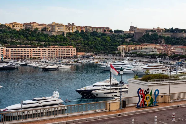 Porto Monte Carlo Mônaco Monte Carlo Monaco Julho 2020 — Fotografia de Stock