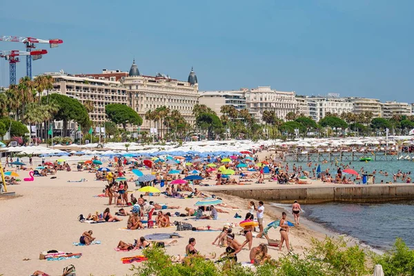 Vista Sobre Cidade Cannes Riviera Francesa Viagens Fotografia — Fotografia de Stock