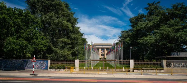 Las Naciones Unidas Ginebra Ciudad Ginebra Suiza Julio 2020 —  Fotos de Stock