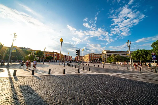 Street View City Nice Nice France July 2020 — Stock Photo, Image