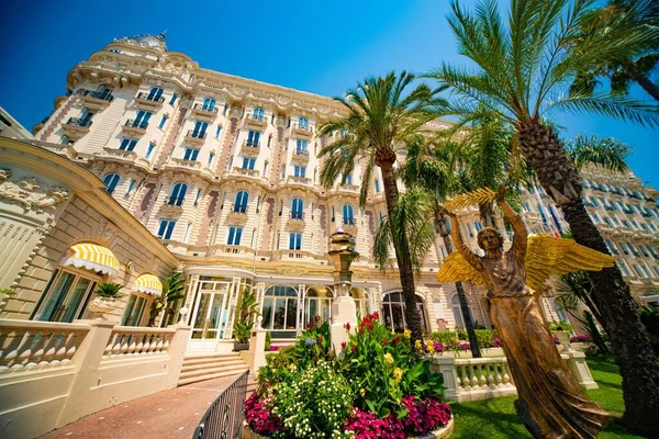 Famoso Hotel Carlton Cannes Cannes Francia Julio 2020 — Foto de Stock