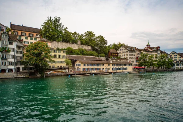 瑞士苏黎世历史城区 瑞士苏黎世 2020年7月15日 — 图库照片