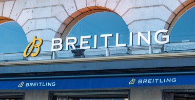 İsviçre, Cenevre 'de Breitling Mağazası - GENEVA ŞEHRANESİ - 8 Temmuz 2020