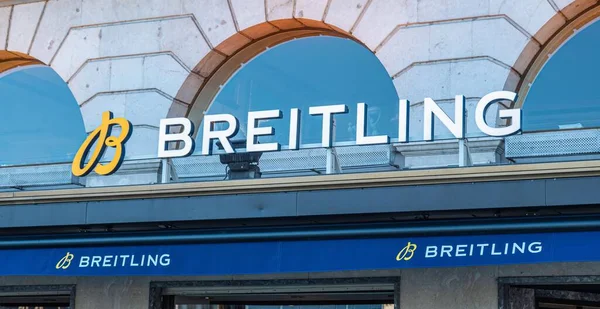 Breitling Loja Genebra Suíça Cidade Geneva Suíça Julho 2020 — Fotografia de Stock