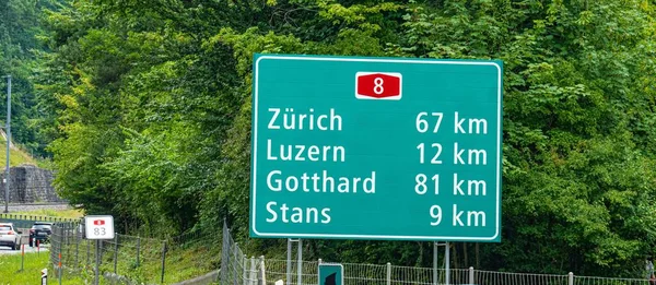 취리히 취리히 취리히 스위스 2020 있었던 고속도로 — 스톡 사진