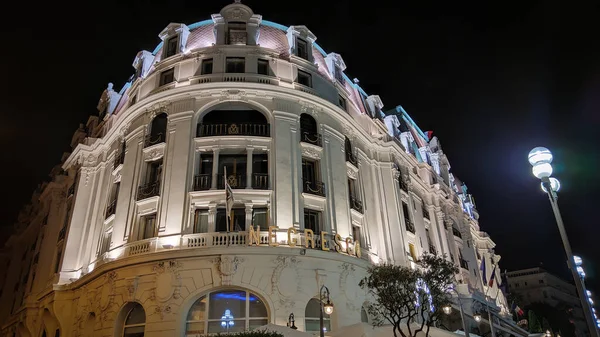 Famoso Hotel Negresco Nizza Nice Francia Luglio 2020 — Foto Stock