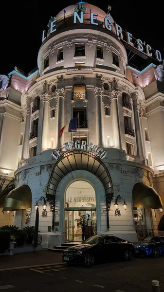 Slavný Negresco Hotel Nice Nice Francie Června 2020 — Stock fotografie