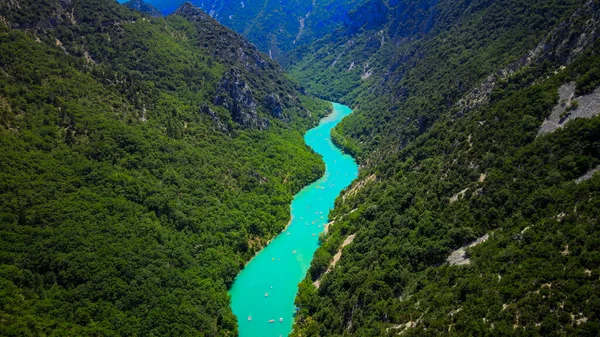 Der Fluss Verdon Den Französischen Alpen Reisefotos — Stockfoto
