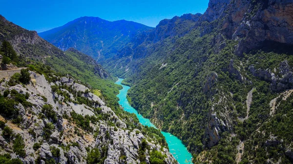 Die Schlucht Von Verdon Den Französischen Alpen Atemberaubende Natur — Stockfoto