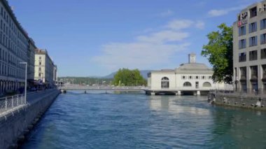 Cenevre şehri ve İsviçre 'deki Cenevre GENEVA, SWitzERLAND 8 Temmuz 2020