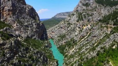 Fransa 'nın harika doğası Verdon Kanyonu