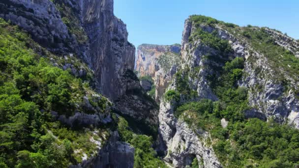 Verdonský kaňon ve francouzských Alpách — Stock video