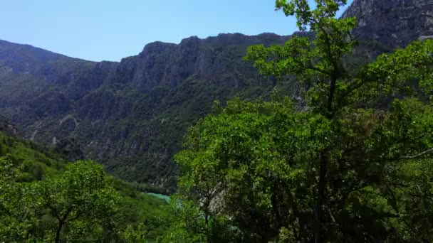 A Verdon kanyon a francia Alpokban — Stock videók