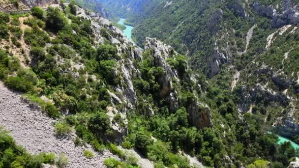 Canionul Verdon din Alpii Francezi — Videoclip de stoc